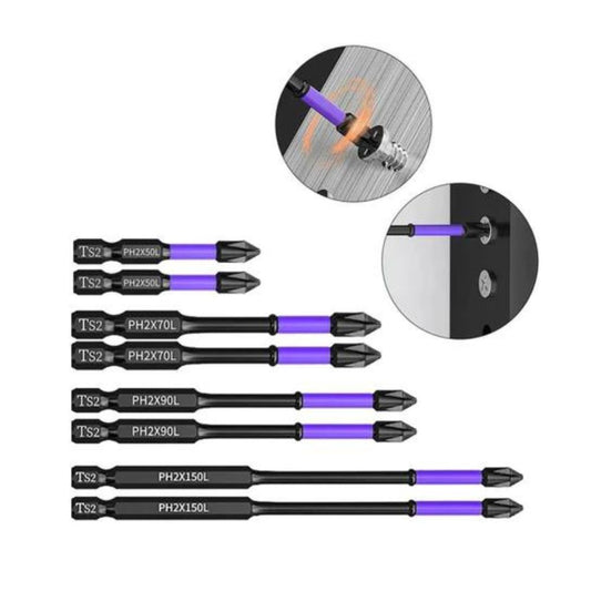 2x rutschfeste Magnet-Bit-Kreuzschlitzschraubendreher | PH2