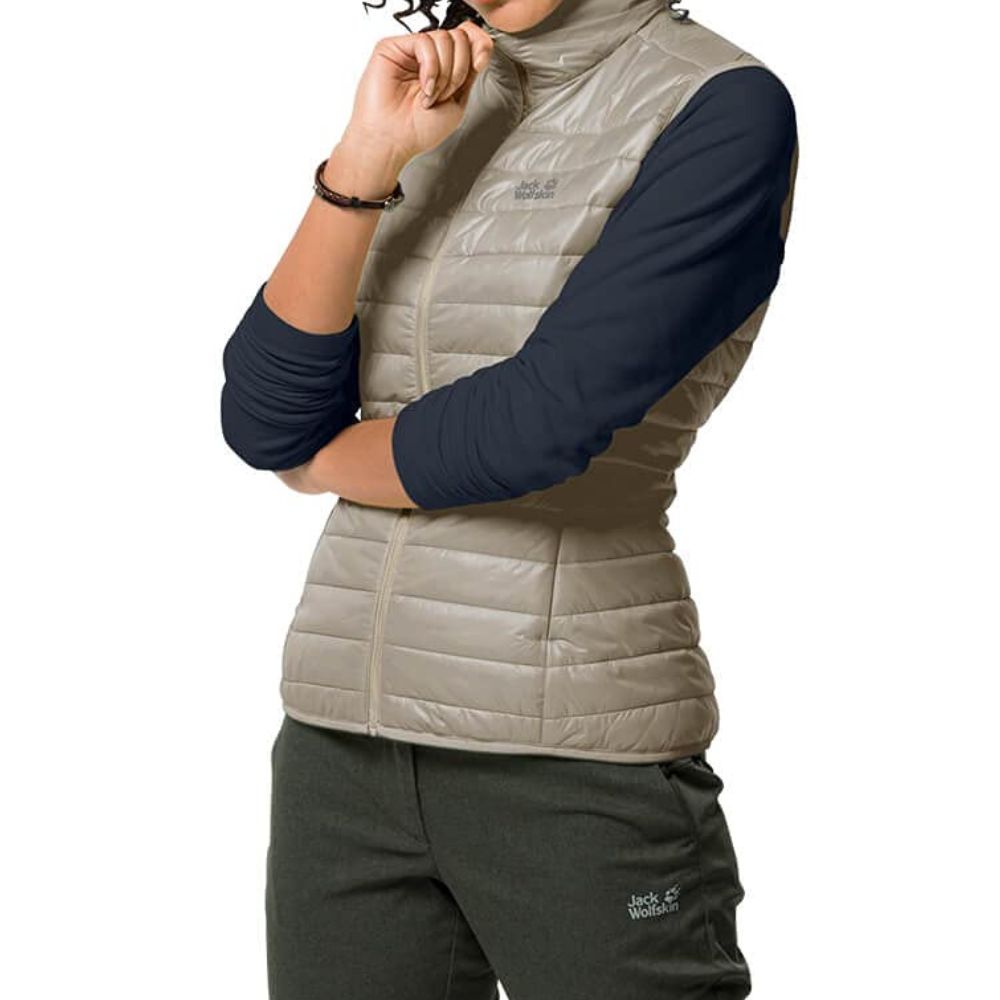 Jack Wolfskin Women's JWP Quilted Vest: Windproof, Breathable, Ripstop Fabric