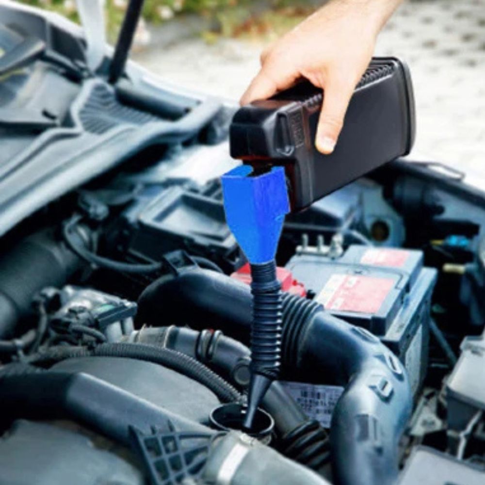 Faltbarer Benzintrichter für Auto, Motorrad, LKW etc. | Einfüllhilfe, vielseitig einsetzbar