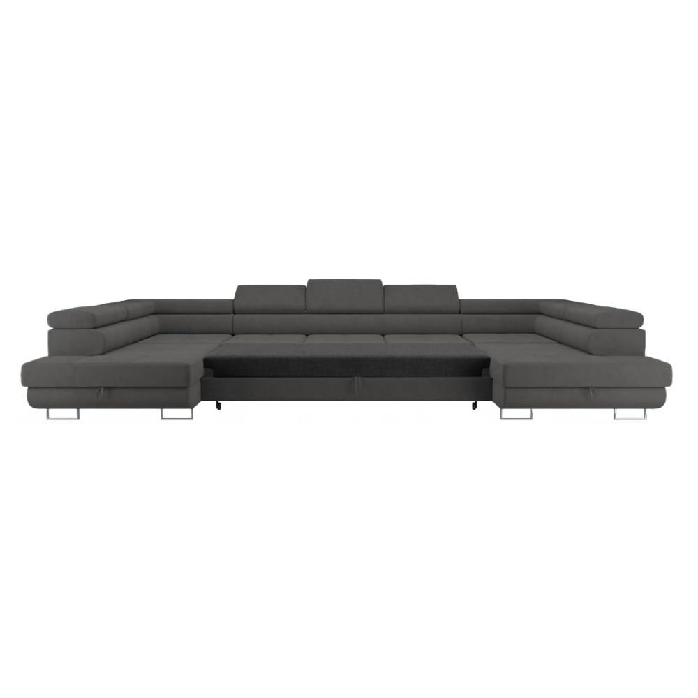 Premium 3-seater corner sofa with sleeping function 'Big PASTI U-shape' and bed box
