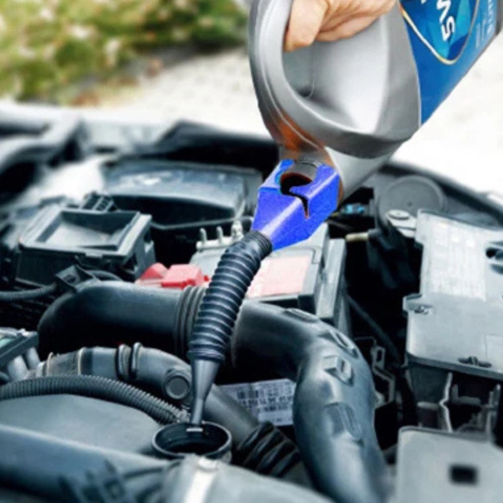 Faltbarer Benzintrichter für Auto, Motorrad, LKW etc. | Einfüllhilfe, vielseitig einsetzbar
