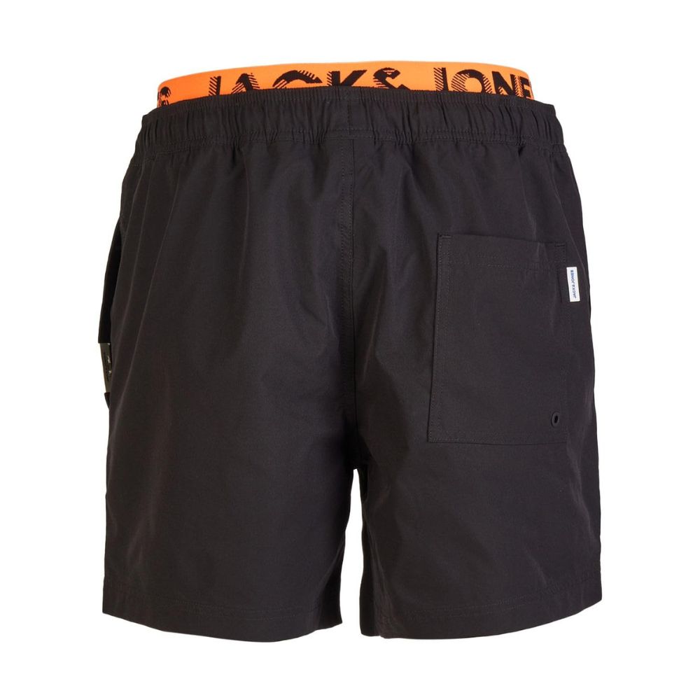 JACK & JONES 'Maui' Badehose Herren mit doppelter Bund: Farbe - Shocking Orange