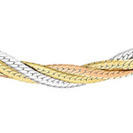 Carissima 375er Gold-Tricolor Damen-Fischgrätkette inkl. Geschenkbox
