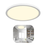 LQWELL® Round-Flat LED Ceiling Light, IP44 Waterproof (18W, 4000K)