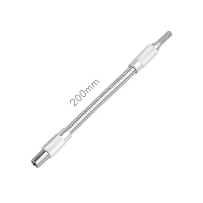 1/4-Zoll Universeller Weicher Wellenkopf für Elektro-Bohrer-Bithalter | Flexibler Schraubendreher mit Sechskantschaft und Verlängerungsstange (200mm)