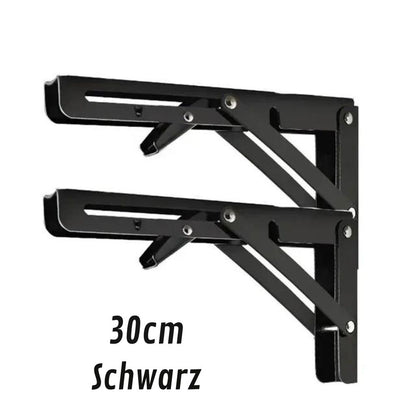 2er-Set klappbare Schwerlast-Winkel für Regal | faltbare Wandhalterungen
