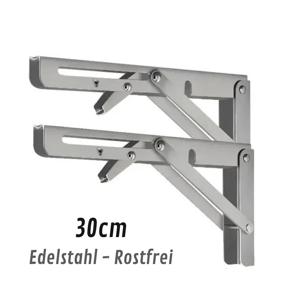 2er-Set klappbare Schwerlast-Winkel für Regal | faltbare Wandhalterungen