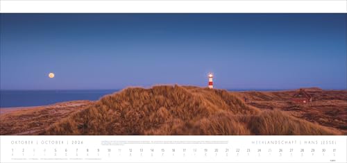 Seascape 'SYLT' Calendar 2026 - Hans Jessel: Large XXL Panorama Wall Calendar