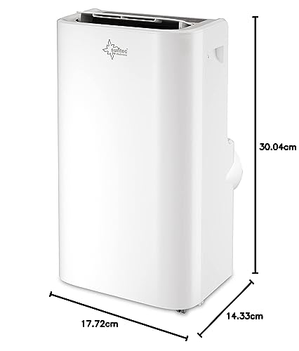 SUNTEC Mobile Air Conditioner (Impuls 3.5 Eco) with Exhaust Hose: 12,000 BTU, Cooler and Dehumidifier