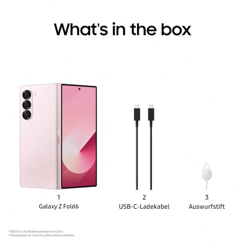 Samsung Galaxy Z Fold6 AI-Smartphone mit Garantie: 256GB Speicher, 50MP Kamera