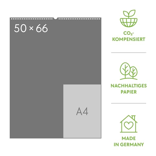 Travel Time Poster Calendar 2026 | High-quality vintage calendar in large portrait format (50x66cm)