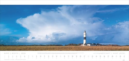 Seascape 'SYLT' Calendar 2026 - Hans Jessel: Large XXL Panorama Wall Calendar