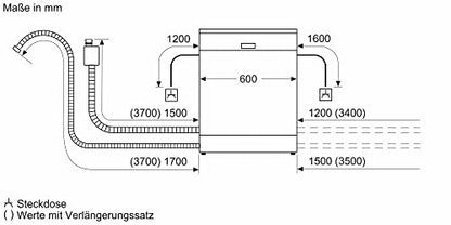 SIEMENS (SN53HS10TE iQ300) Geschirrspüler | Home Connect,  iQdrive Motor