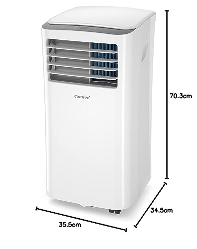 Comfee 3-in-1 Mobiles Klimagerät (MPPH-09CRN7) mit Abluftschlauch: 9000 BTU - 2,6kW
