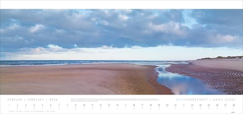 Seascape 'SYLT' Calendar 2026 - Hans Jessel: Large XXL Panorama Wall Calendar