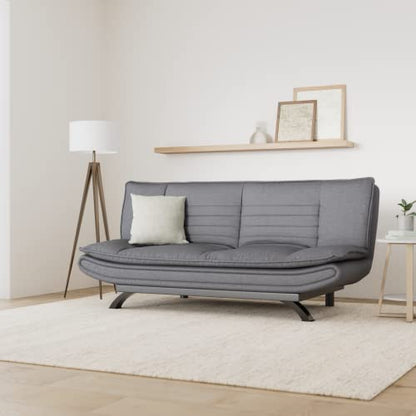 AC Design Furniture 'Jasper' Bettcouch in Dunkelgrau/Schwarz: Schlafsofa mit 3 Liegepositionen