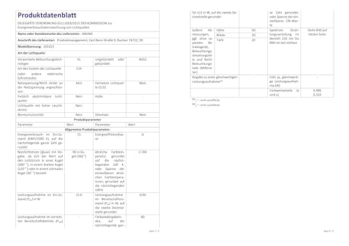 Kühlschranklampe E14 (15W): 2700K Warmweiß mit T22 Kapsel, 90 Lumen