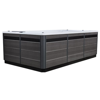 AWT AQART Design SwimSpa for 4 people: Exclusive whirlpool pool combination