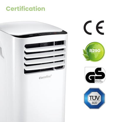 Comfee 3-in-1 Mobiles Klimagerät (MPPH-09CRN7) mit Abluftschlauch: 9000 BTU - 2,6kW