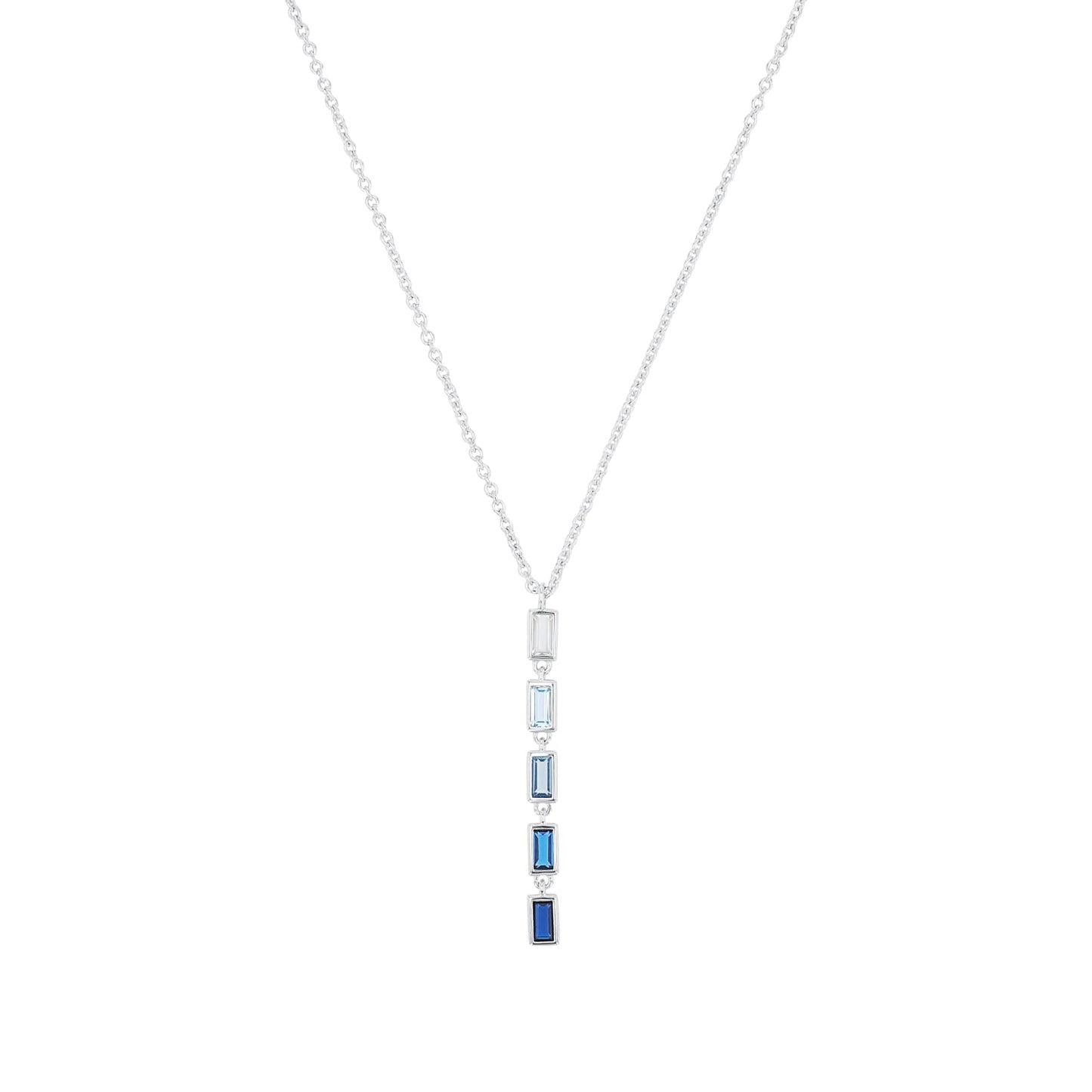s.Oliver Y-Collier 925 Sterling Silber Damen Halskette mit Zirkonia inkl. Geschenk Box