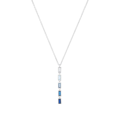 s.Oliver Y-Collier 925 Sterling Silber Damen Halskette mit Zirkonia inkl. Geschenk Box