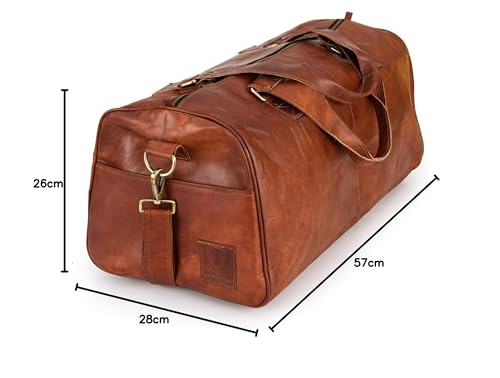 BERLINER BAGS 'Oslo Weekender' Reisetasche aus Leder (Braun): 45 Liter