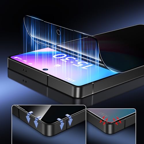 Samsung Galaxy S25 Ultra Anti-Spy Sichtschutzfolie (2er Pack): Automatische Staubentfernung