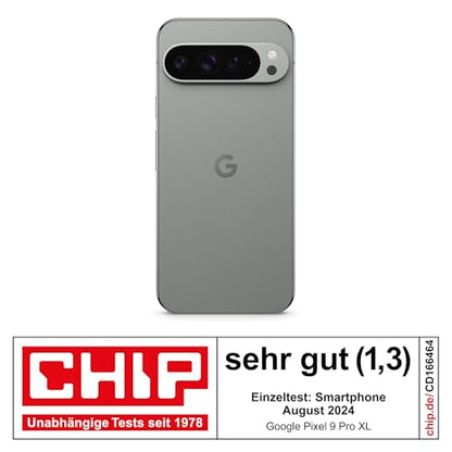 Google Pixel 9 Pro XL (128GB) mit Gemini ohne SIM-Lock, Dreifach-Rückkamerasystem, KI-Technologie