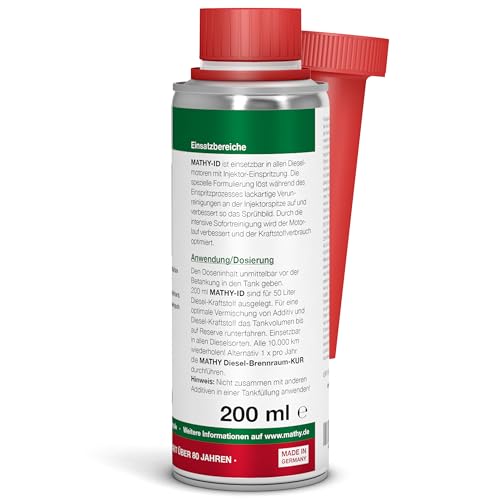 MATHY-ID Universal Injektoren Reiniger Diesel (200ml): Hochwirksames Diesel-Additiv