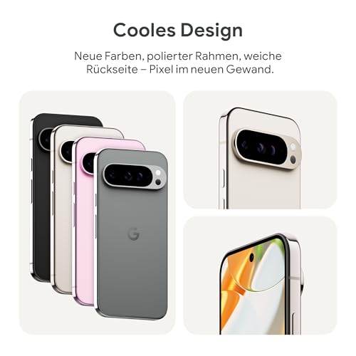 Google Pixel 9 Pro XL (128GB) mit Gemini ohne SIM-Lock, Dreifach-Rückkamerasystem, KI-Technologie