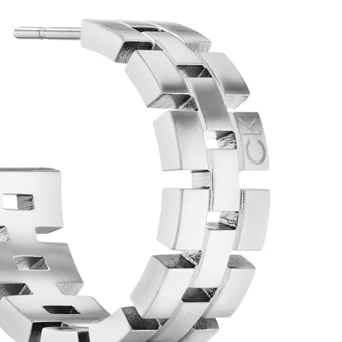 Calvin Klein Creolen Edelstahl Damen-Ohrringe aus Kollektion 'GEOMETRIC'
