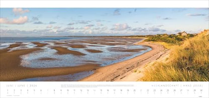 Seascape 'SYLT' Calendar 2026 - Hans Jessel: Large XXL Panorama Wall Calendar