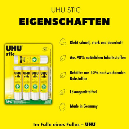 UHU stic solvent-free glue stick with screw cap (5x21g)