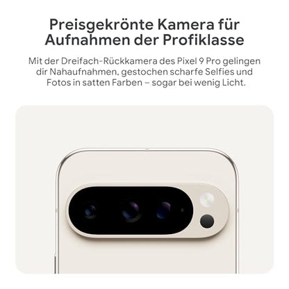 Google Pixel 9 Pro XL (128GB) mit Gemini ohne SIM-Lock, Dreifach-Rückkamerasystem, KI-Technologie