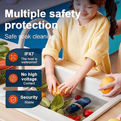 KINGGOO Fruit and Vegetable Washing Machine: Food Cleaner, Household Disinfection Machine