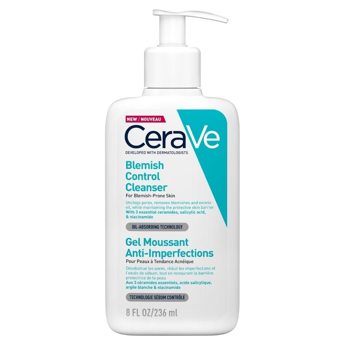 CeraVe Schäumendes Reinigungsgel für das Gesicht: Porentiefe Reinigung (236ml)