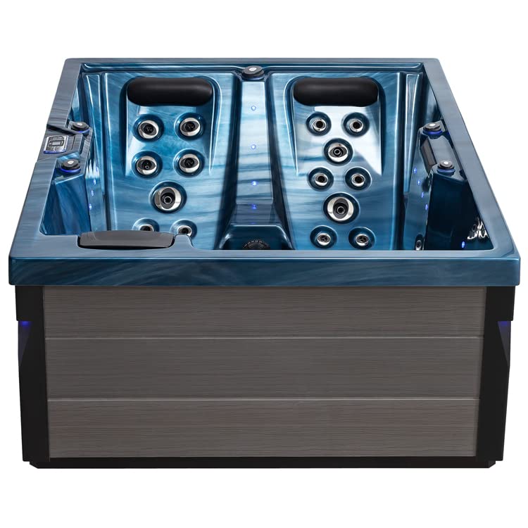 AWT AQART SPA IN-405 Eco Outdoor-Whirlpool: 37-Jets, Farblicht & Ozon (Oceanwave)