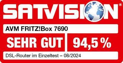 FRITZ!Box 7690 (Wi-Fi 7 DSL router with 5,760 MBit/s (5GHz) - DECT basis