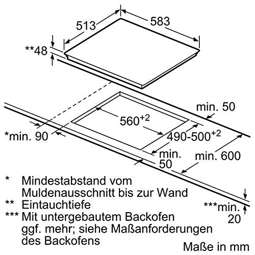 Siemens (ET645HN17E) Glaskeramik-Elektrokochfeld - 58.3cm: Digitales Funktionsdisplay