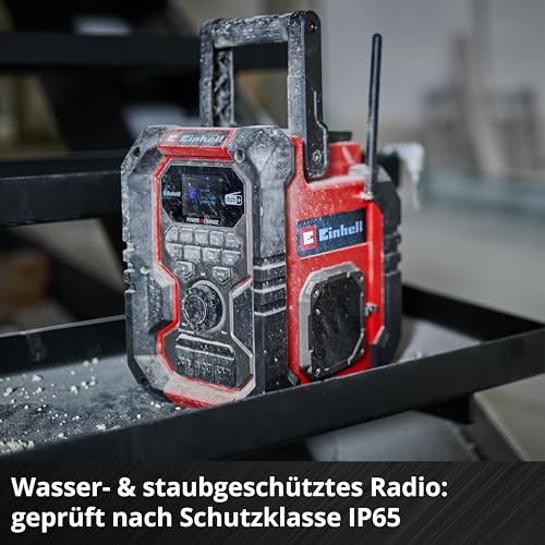 Einhell Akku-Baustellenradio (TE-CR 18) Li DAB+/FM/BT - Solo Power X-Change ohne Akku