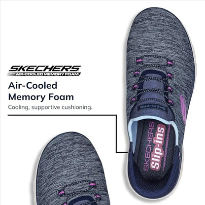 Skechers 'Summits Dazzling Haze' Slip-Ins Damen Sneaker (Navy)