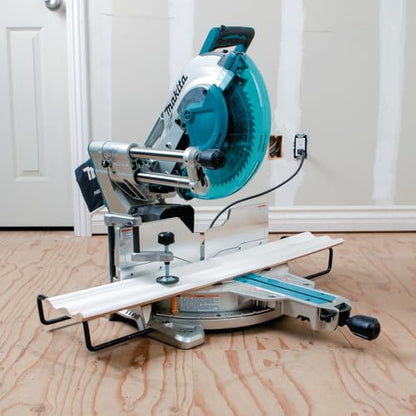 Makita miter saw (LS1219L) with laser guidance &amp; space-saving design: 305mm
