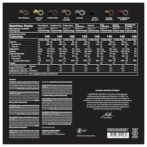 LAKRIDS by BÜLOW Selection Box (350g): Chocolate gift with Danish gourmet licorice balls