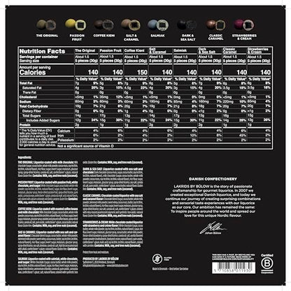 LAKRIDS by BÜLOW Selection Box (350g): Chocolate gift with Danish gourmet licorice balls