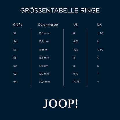 JOOP!  Edelstahl Damenring inkl. Geschenk Box in Farbe: Gold