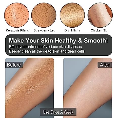 Yiclick Koreanische Peeling-Handschuhe für Bad, für Damen und Herren (Schwarz)