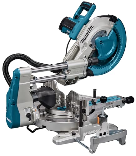 Makita miter saw (LS1219L) with laser guidance &amp; space-saving design: 305mm
