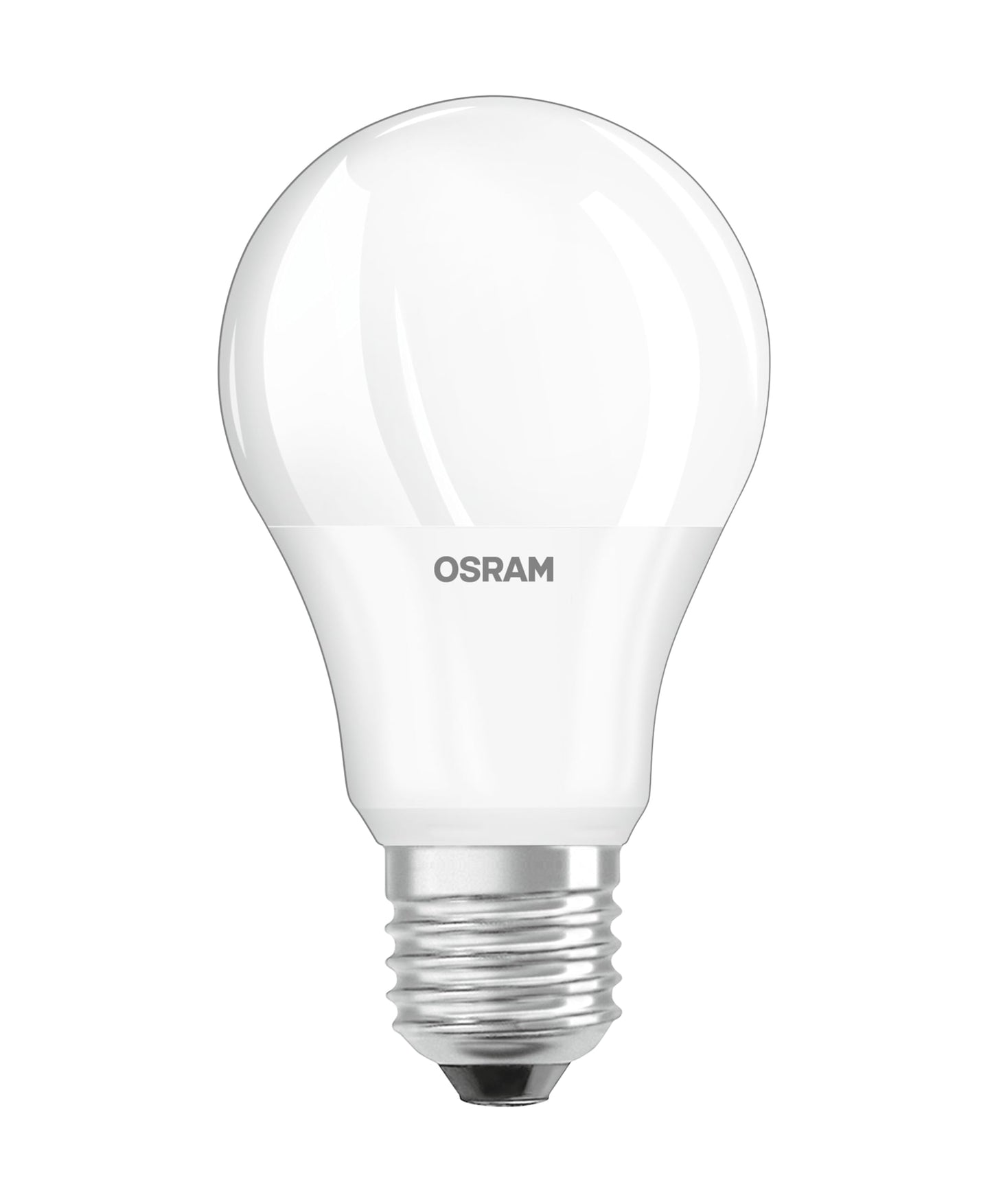 OSRAM LED with E27 base (8.5W warm white: 2700K): Matt 10-pack
