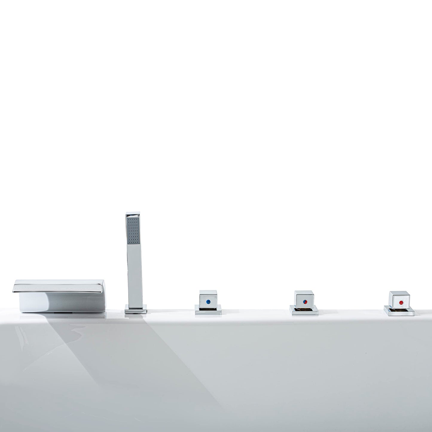 Basera® Premium Indoor Whirlpool 'Naxos' with 24 massage jets: Heating, LED, Touch Panel, Bluetooth