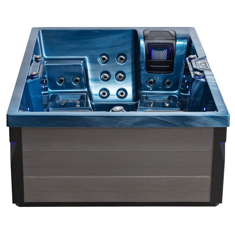 AWT AQART SPA IN-405 Eco Outdoor-Whirlpool: 37-Jets, Farblicht & Ozon (Oceanwave)